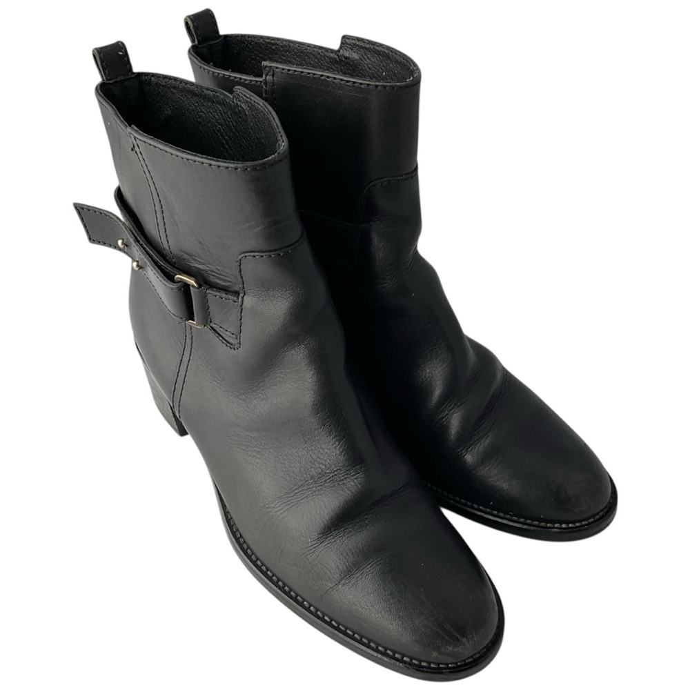 J.Crew Parker Black Leather Ankle Boots Women’s Size 8.5